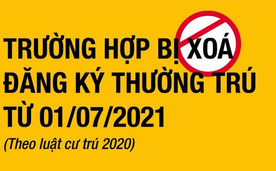 Quy định các trường hợp bị xóa đăng ký thường trú mới nhất